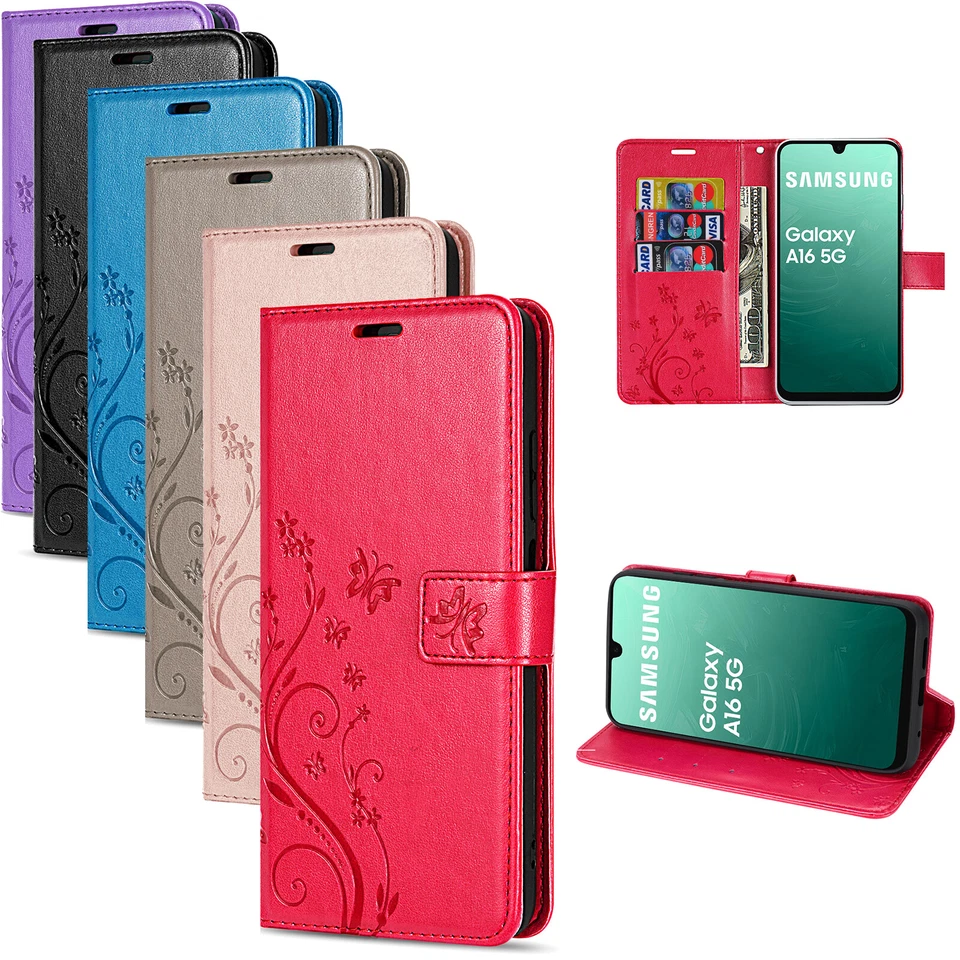 BETTERFON Handy Tasche für Samsung Galaxy A16 5G Hülle Handyhülle Klapphülle Wallet Case