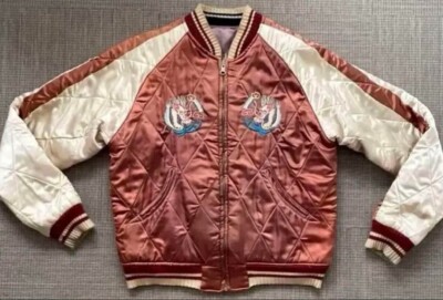 【希少】 90's OLD・SOUVENIR JACKET Vintage 90s REVERSIBLE Size 40 Souvenir Jacket Okinawa Rare