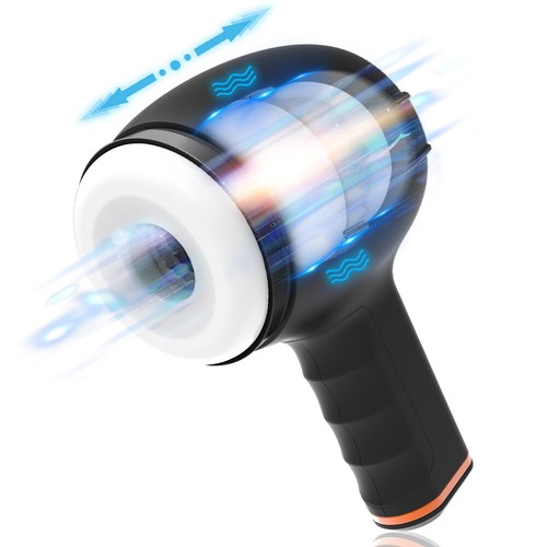 Handsfree Male Masturbator Automatic Telescopic Cup Blowjob Stroker Lubricants - Picture 4 of 14
