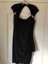 Xscape by Joanna Chen Black Cocktail Dress with Lining, Size 10