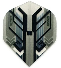 PENTATHLON Clear/Black #2 Standard Dart Flights  100 Micron 5 sets (15 flights)