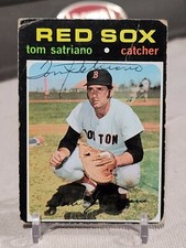 1971 TOPPS TOM SATRIANO AUTOGRAPHED REAL SIGNED CARD BOSTON RED SOX GUARANTEED
