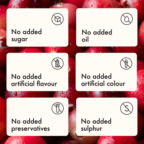 Gefriergetrocknete Cranberries halb ohne Zuckerzusatz ohne Konservierungsstoffe 100% natürlich - Bild 4 von 14