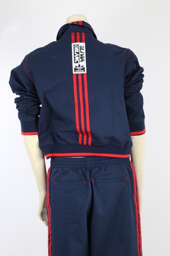 Adidas Olivia Oblanc Navy Red Stripe 2 Piece Jacket Pants Tracksuit Size S and L - 第 8/14 張圖片
