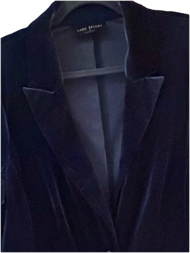 Lane Bryant Gr. 18 Samt/Velours Deep Purple Blazer Feiertage Weihnachten Silvester - Bild 2 von 5