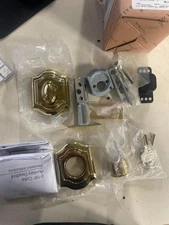 Baldwin 8237.003 Bethpage Deadbolt 2-1/8-Inch Door Prep, Lifetime Polished Brass