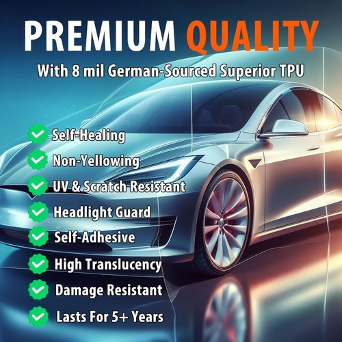Durable 12" x 96" Clear Protective Film Roll - Easy Installation for Vehicles - Bild 8 von 8
