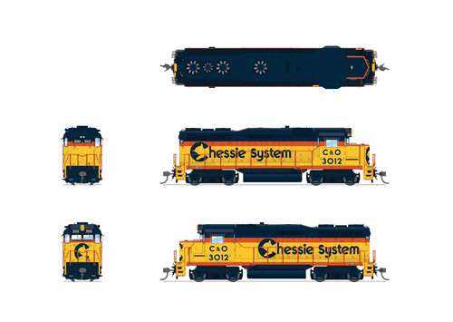 Broadway Limited Imports HO 7566 EMD GP30, Chessie System (C&O) #3007 - Picture 2 of 6