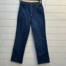 Vintage Chic H.I.S Dark Wash High-Waist Mom Jeans Size 12 (Actual 26x30.5)