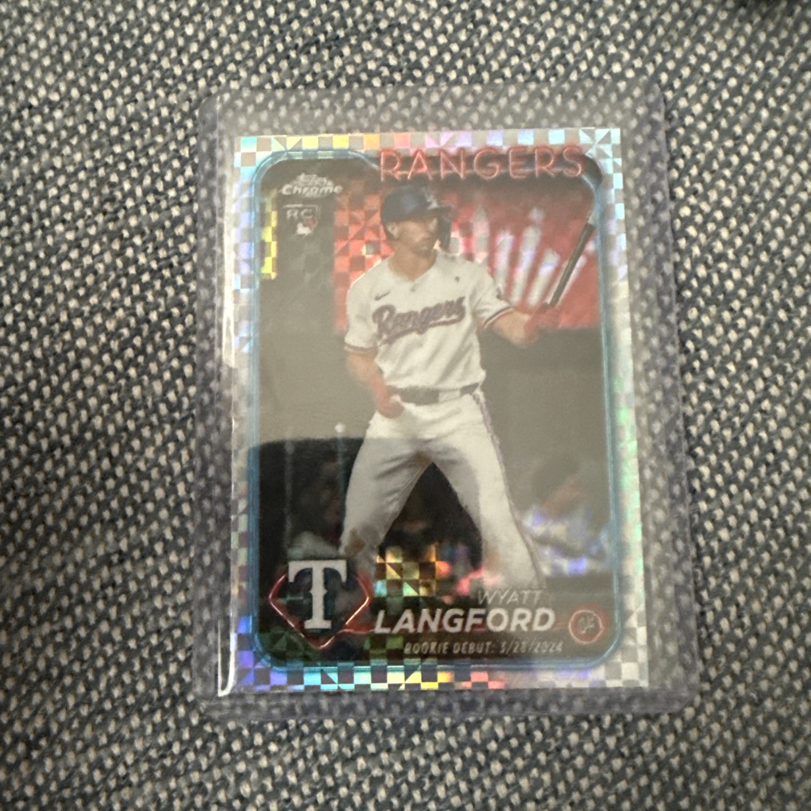 2024 Topps Chrome Update - Rookie Debut Wyatt Langford #USC37 X-Fractor (RC) 1/1