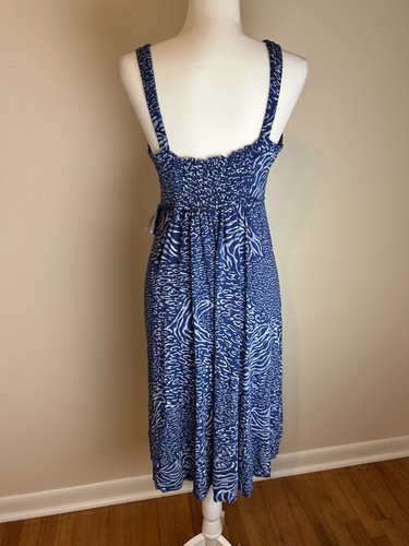 NWT Fresh Produce S Impromptu Midi Dress Sleeveless Babydoll Resort Coral Rayon - Picture 5 of 5