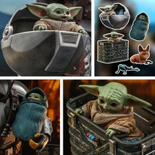 Star Wars The Mandalorian Grogu 1:6 Figur Hot Toys TMS043 OVP Neu