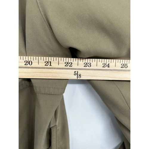 Bill Blass Menswear Khaki Tan Double Breasted Trench Coat with Belt Mens image 7