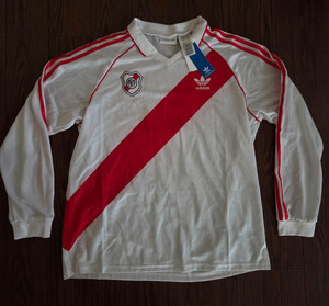 Adidas River Plate Retro 1994 Long Sleeve Soccer Jersey Men's L IV7546