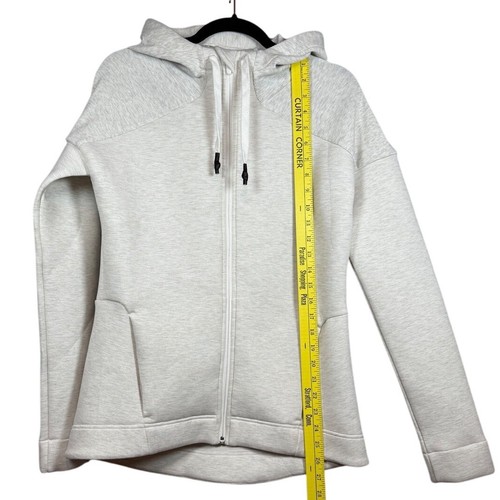 Sweaty Betty London melierter grauer Hoodie mit durchgehendem Reißverschluss sportlich Athleisure Größe Small - Bild 5 von 7