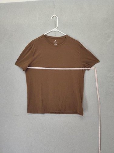 H&M Shirt Mens Large Brown Slim Fit Short Sleeve Crewneck Casual Tee Basic Top - Bild 8 von 18