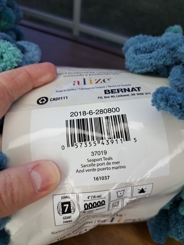 Bernat Alize Blanket EZ Yarn Seaport Teals Purple 5 Skeins 6.4 Oz 18 Yards Each - Picture 6 of 7