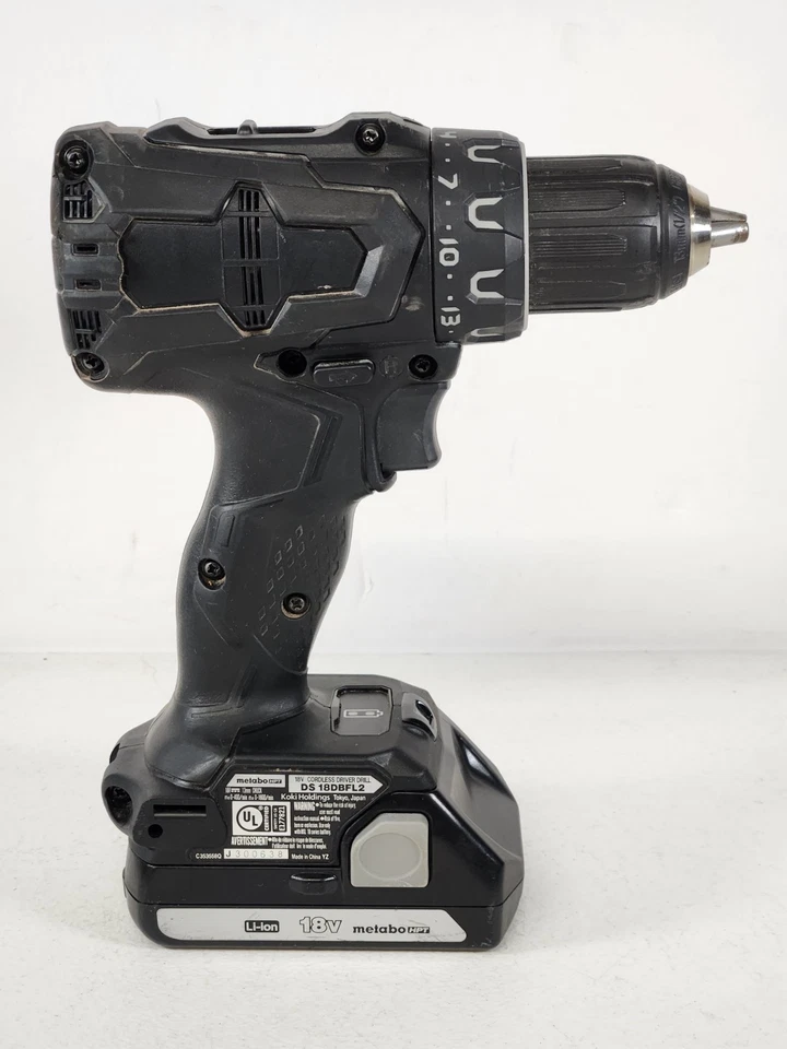 Metabo 18V Hammer Drill HPT Brushless 1/2” 13mm Chuck DS18DBFL2 with Battery - Image 3 of 4