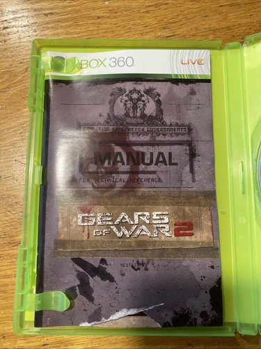 Gears of War 2 (Microsoft Xbox 360, 2008) Complete Very Good Condition - Picture 3 of 5