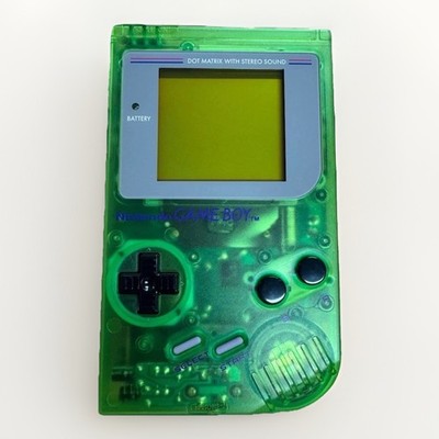 Restored Nintendo Game Boy  (Grade A, Clear Green, DMG-01)
