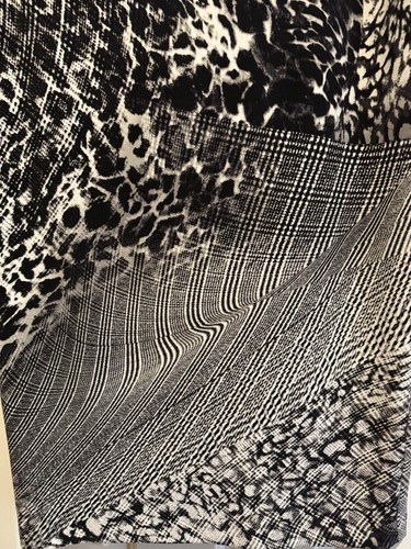 Joseph Ribkoff Pull On, Animal Print Skirt, Black & Ivory, 8, NWT - Picture 4 of 9