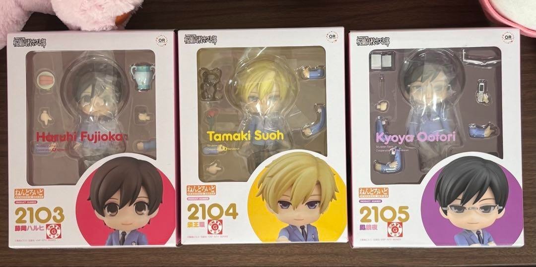 Ouran High School Host Club Fujioka Haruhi Oogamiya Suo Figura 3 Tipos Conjunto Raro