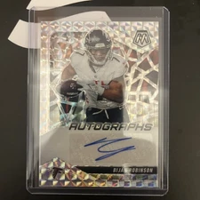 2025 Mosaic Autographs Bijan Robinson Silver Mosaic Prizm Auto Atlanta Falcons🔥