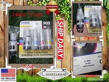 Genuine Epson 502 Ink Tank for ECO-TANK ST-2000 3000 4000 C4100 Printer-5 Pack  