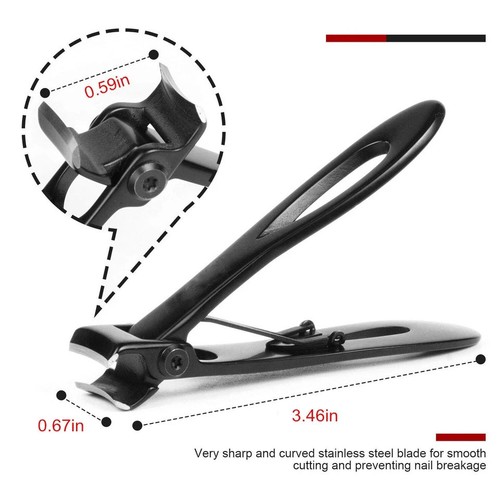Cortaúñas profesional extra grande para uñas gruesas de acero inoxidable resistente - Imagen 5 de 11
