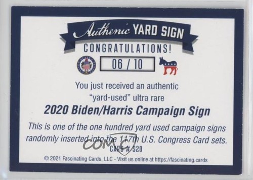 2021 US Congress Yard - Used Campaign Sign Relics 6/10 Raphael Warnock #S20 s5q - Bild 2 von 3