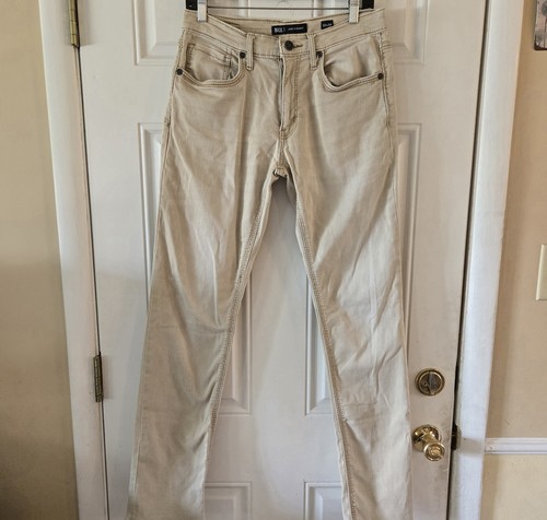 BKE Buckle Jake Straight Leg Jeans Mens 32x34 Tan Premium Stretch Denim EUC