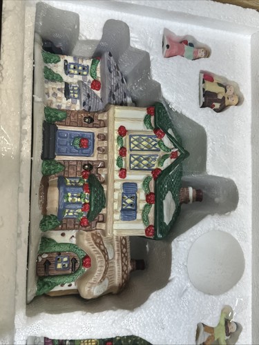 Trim-a-Home Holiday Memories 7 Piece Set Lighted Bayberry Christmas Village - Picture 5 of 10
