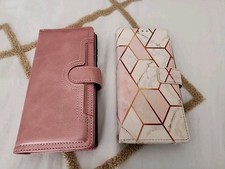 2 Galaxy S22 ultra wallet Cases, Pink, New