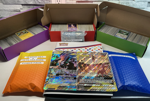 Premium Pokemon Collection Lot: Binder + Boosters + V/EX + Base Set +2500 Bulk - Picture 2 of 23