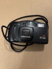 Pentax PC-50 AF Auto Focus 35mm Black Point  Shoot Camera TESTED/WORKING 