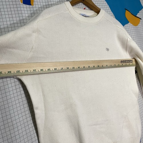 Suéter Vintage Años 70 Ocean Pacific Grande Blanco Pullover Surf Esquí Retro Años 80 - Imagen 6 de 8