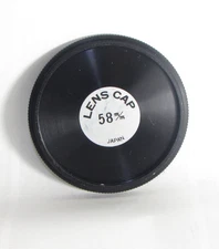 58mm Screw-in Metal Lens Front Cap Made in Japan S119012