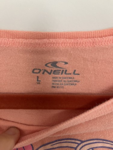 O’Neill Girls Logo Orange Crop Tee T-shirt Size Large Hippie Festival Boho - Bild 3 von 9