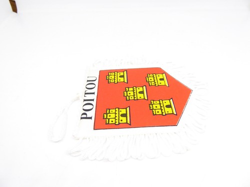 FANION / PENNANT - TOURISME REGION BLASON - 9 CM X 11 Cm - POITOU - 127 - Imagen 2 de 4