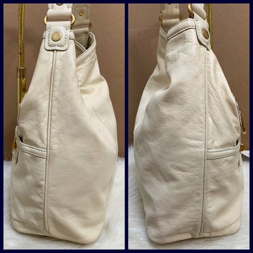 MARC JACOBS Large Vanilla Leather FARIDAH Totally Turnlock Shoulder Bag Hobo - Bild 3 von 24