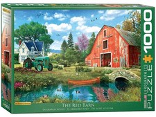 The Red Barn Jigsaw Puzzle, 1000 Piece - EuroGraphics