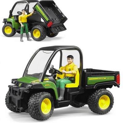 Bruder John Deere Gator mit Fahrer 855D Kinder Kinderspielzeug Maßstab 1:16 02490