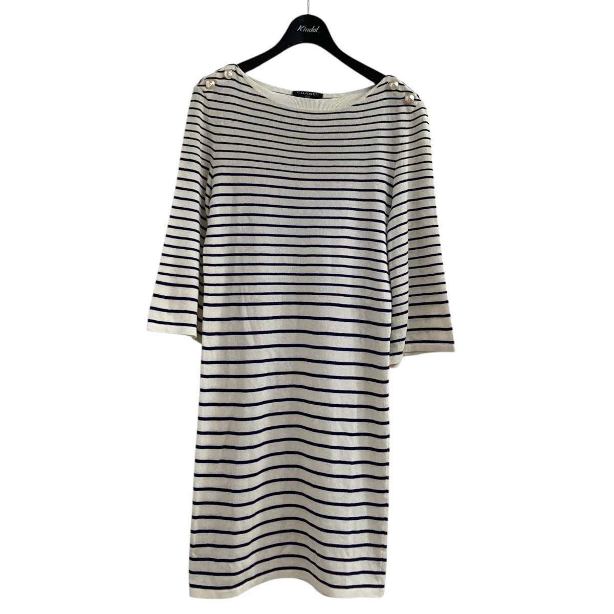 Abito Chanel Border Usato0k07346 P56240 Avor Navyia Ta 34ezzo Prezzoione