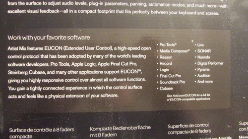 Avid Artist Mix - Compact 8 Fader Control Surface - Brandneu in Box - Bild 2 von 3