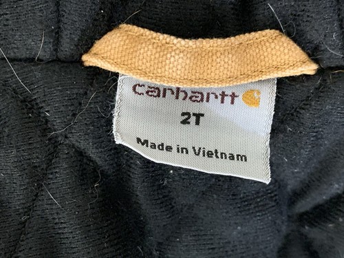 Carhartt Gr: 2T (TODDLER) Insulated Winter Hooded Brown Duck Jacket DESTROYED - Bild 15 von 18