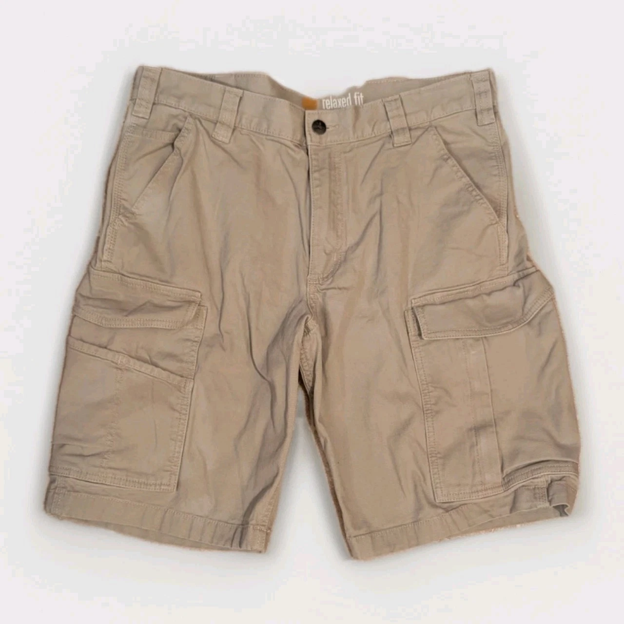 Carhartt Cargo Shorts Mens 34 Tan Khaki Relaxed Fit Work Utility 103542