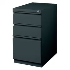 Hirsh 19322 15" W 3 Drawer Desk Pedestal, Charcoal