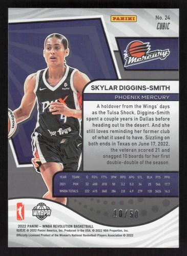 Panini Revolution 2022 WNBA #24 Skylar Diggins-Smith Cubic #/50 - Imagen 2 de 2