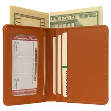 Slim Genuine Leather Wallet for Men – Ultra-Small RFID Minimalist Card Holder