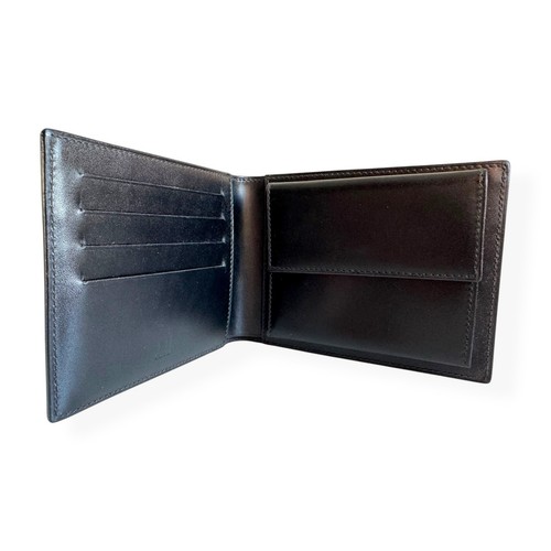 Alfred DUNHILL Black Leather Bi-Fold Wallet | with Coin Pocket | Made in Italy - Picture 9 of 24
